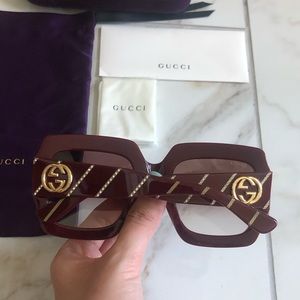 🔥NEW GUCCI SWAROVSKI CRYSTAL SUNGLASSES 🔥